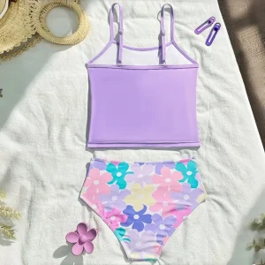 Maillot de bain enfant avec volants design unique