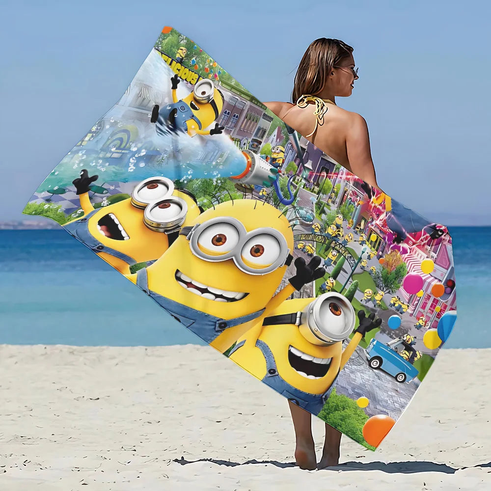 Serviette estivale amusante avec Minions