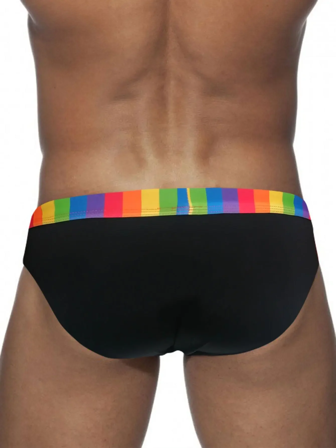 Slip de Bain Homme Rainbow Fit Avec Coque – Image 2
