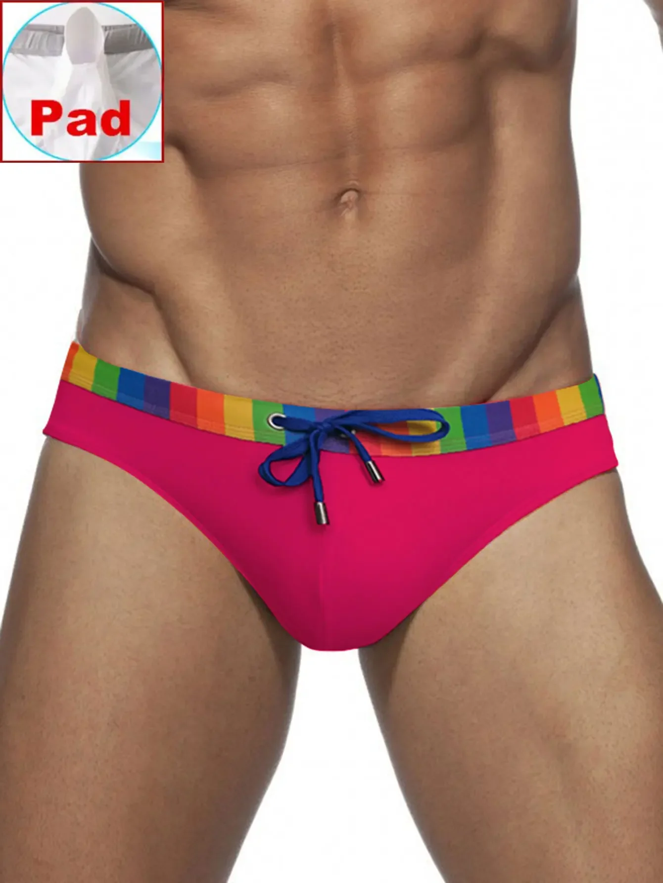 Slip de Bain Homme Rainbow Fit Avec Coque – Image 10