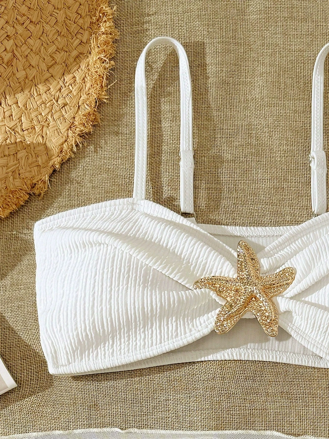 Maillot de Bain Fille étoile Blanche – Image 5