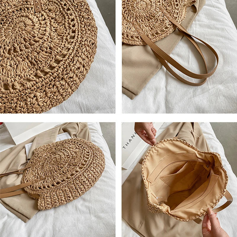 Sac de plage en paille Astraea idéal pour l'été