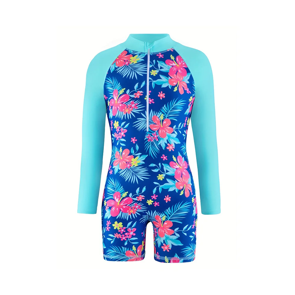 Maillot de Bain Fille Anti-UV Corail – Image 7