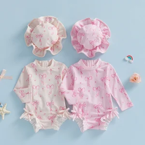 Maillot de bain bébé fille avec protection UV
