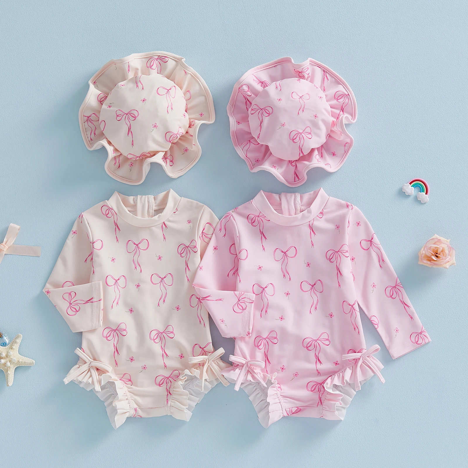 Maillot de bain bébé fille avec protection UV