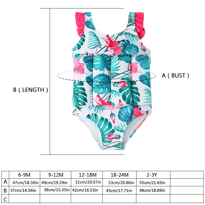 Maillot de Bain Fille flottant fleuri – Image 6