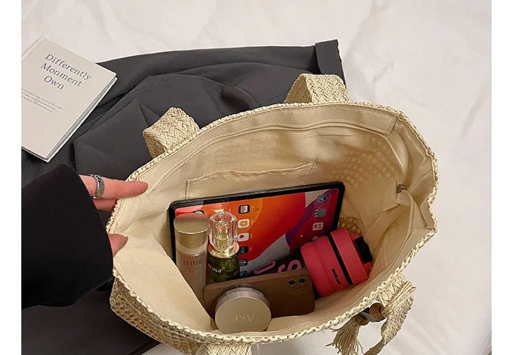 Tendance sac à main en paille Anja