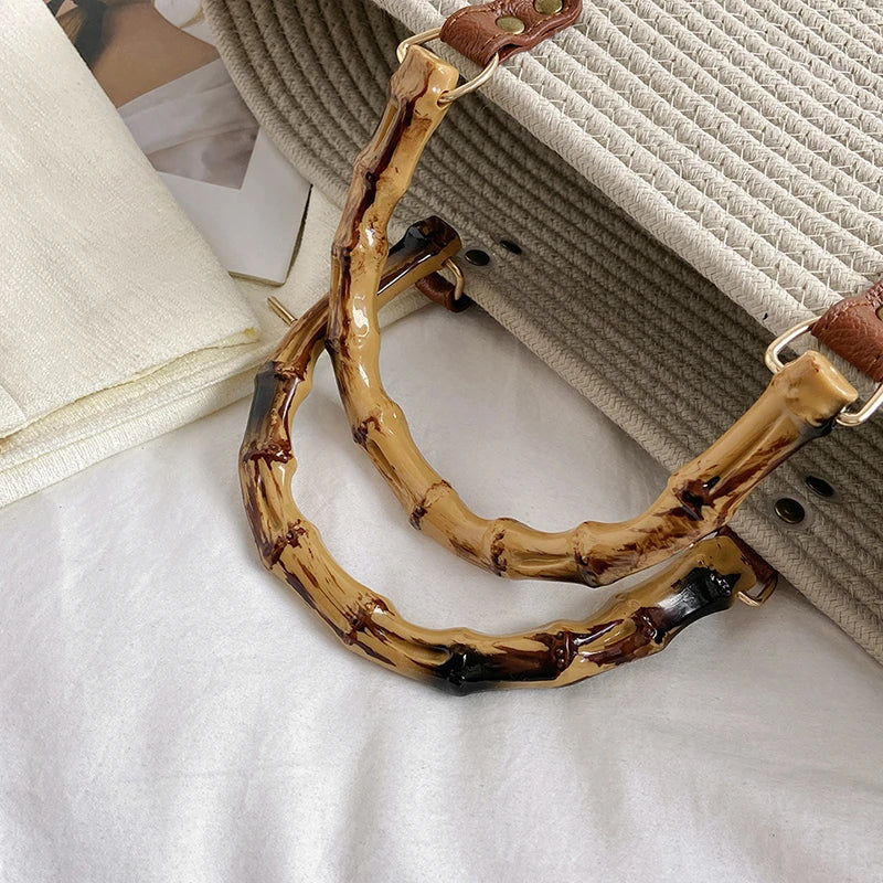 Panier de plage chic couleur marsala