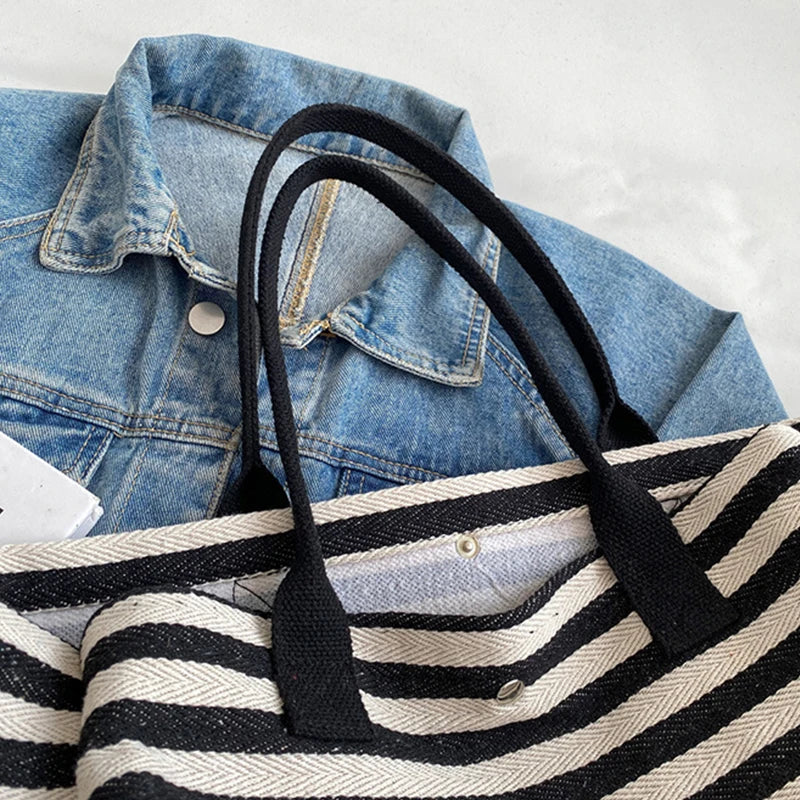 Sac estival marinière pour la plage
