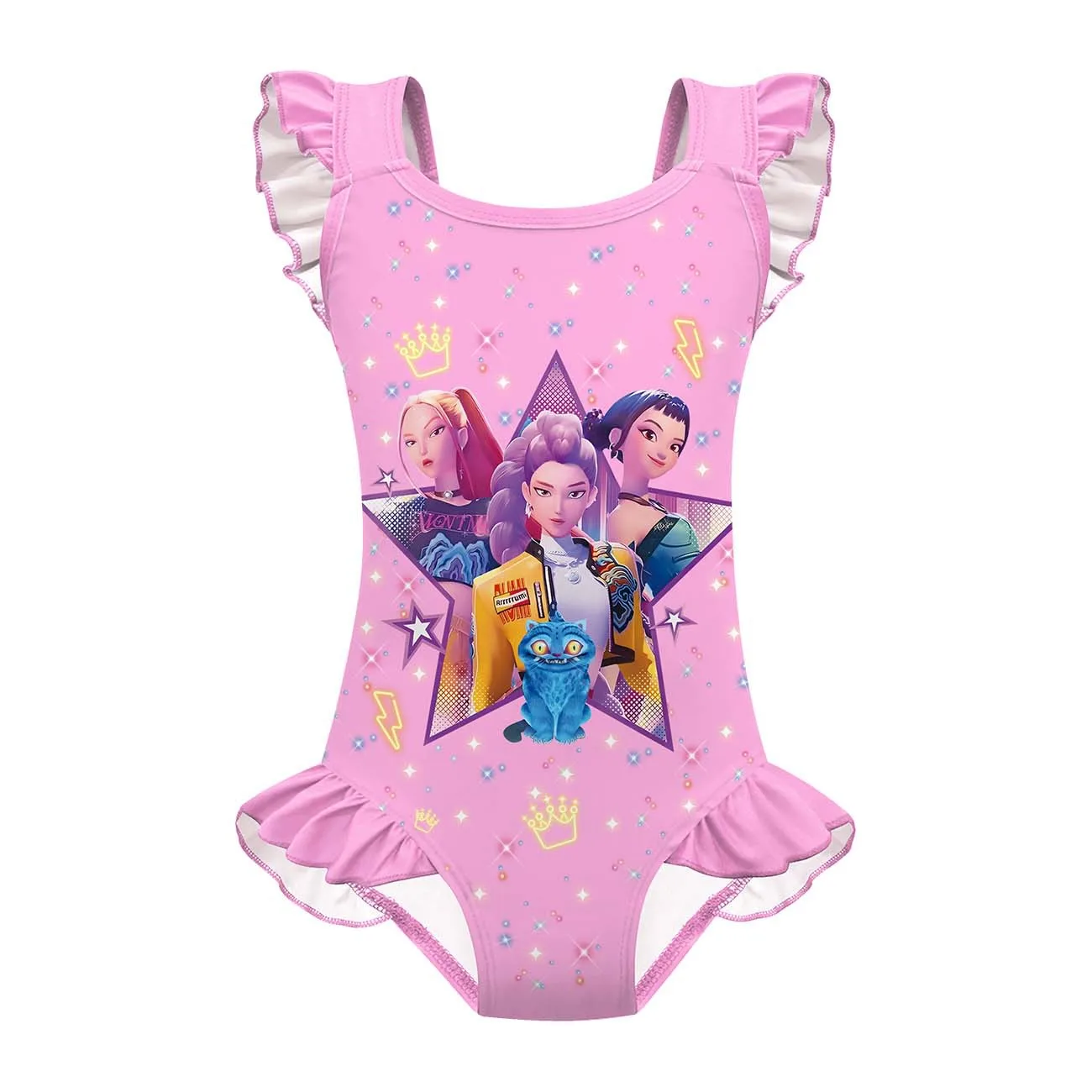 Maillot de Bain Fille Piscine avec bonnet – Image 5