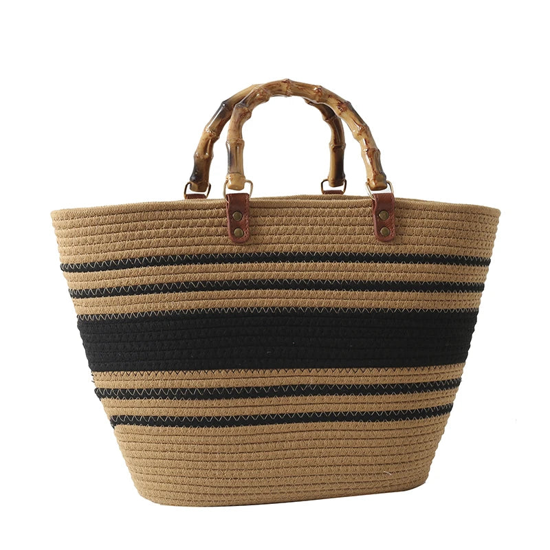 Panier de plage modernisé couleur marsala