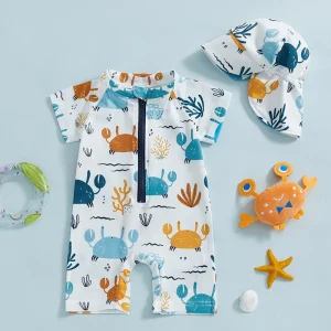 Combinaison Maillot de Bain Garçon Petit Crabe