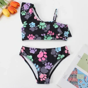Maillot de Bain Fille Volants Élégance