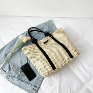 Élégant sac de plage pour femme couleur sable