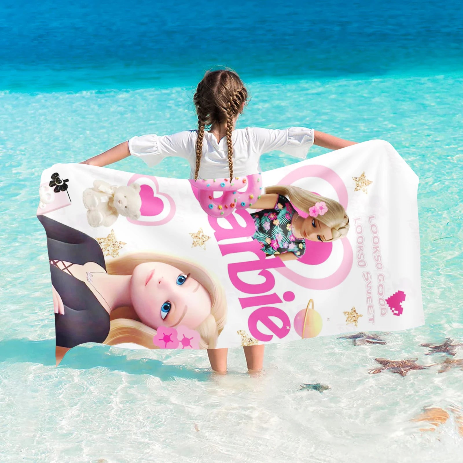 Qualité supérieure de la serviette Barbie