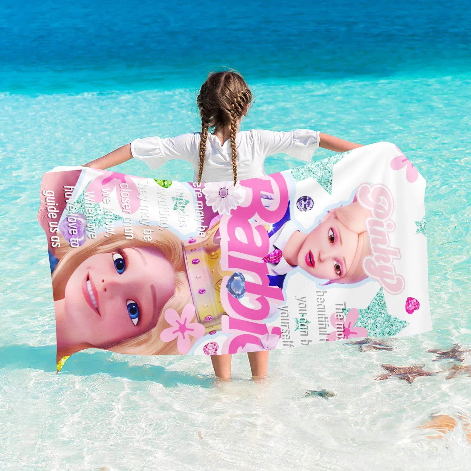 Serviette de plage Barbie idéale pour vacances