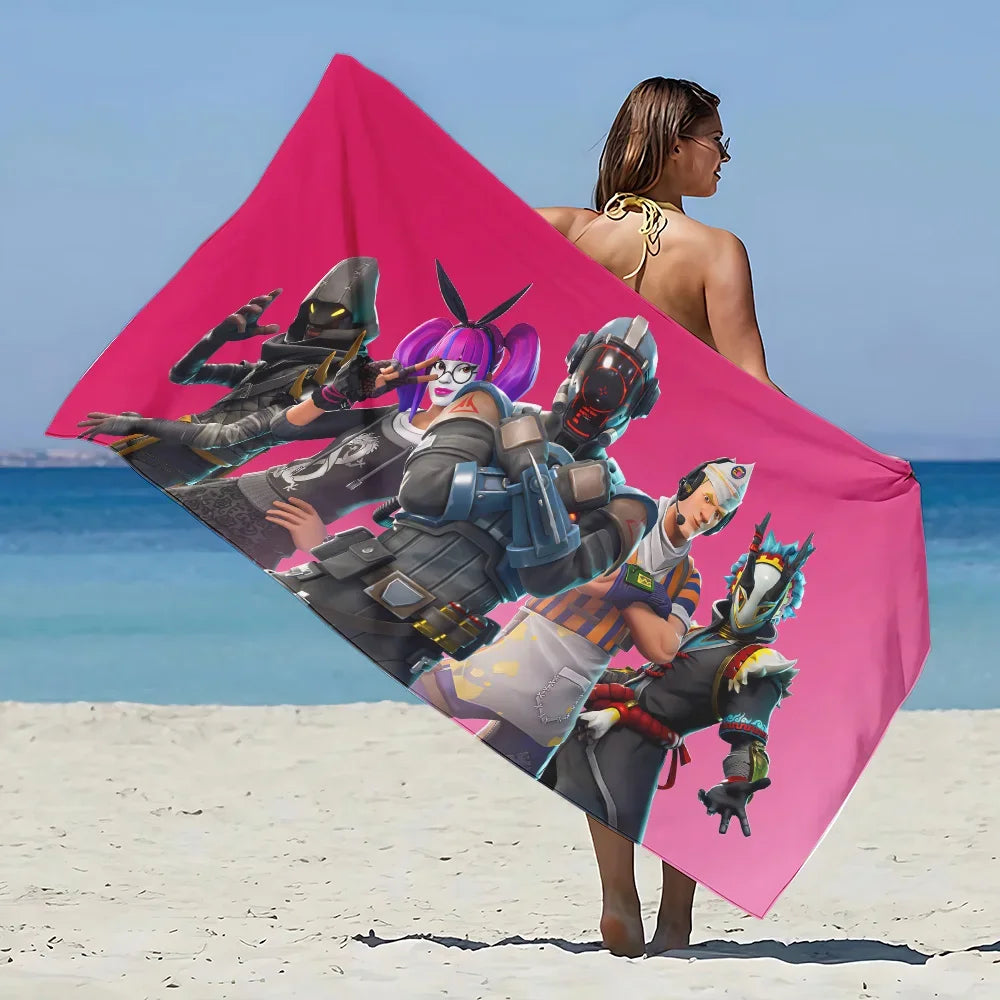 Motifs Fortnite sur serviette de plage