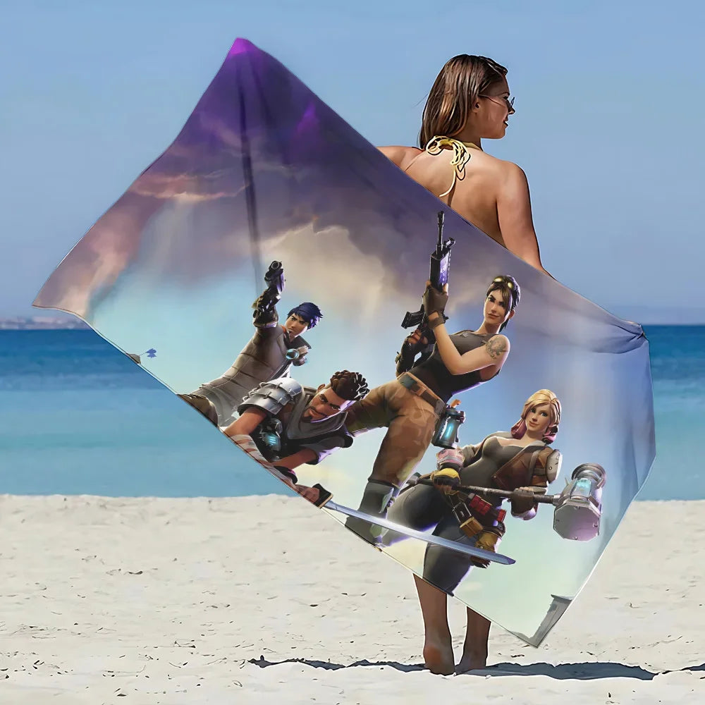 Serviette de plage thématique Fortnite