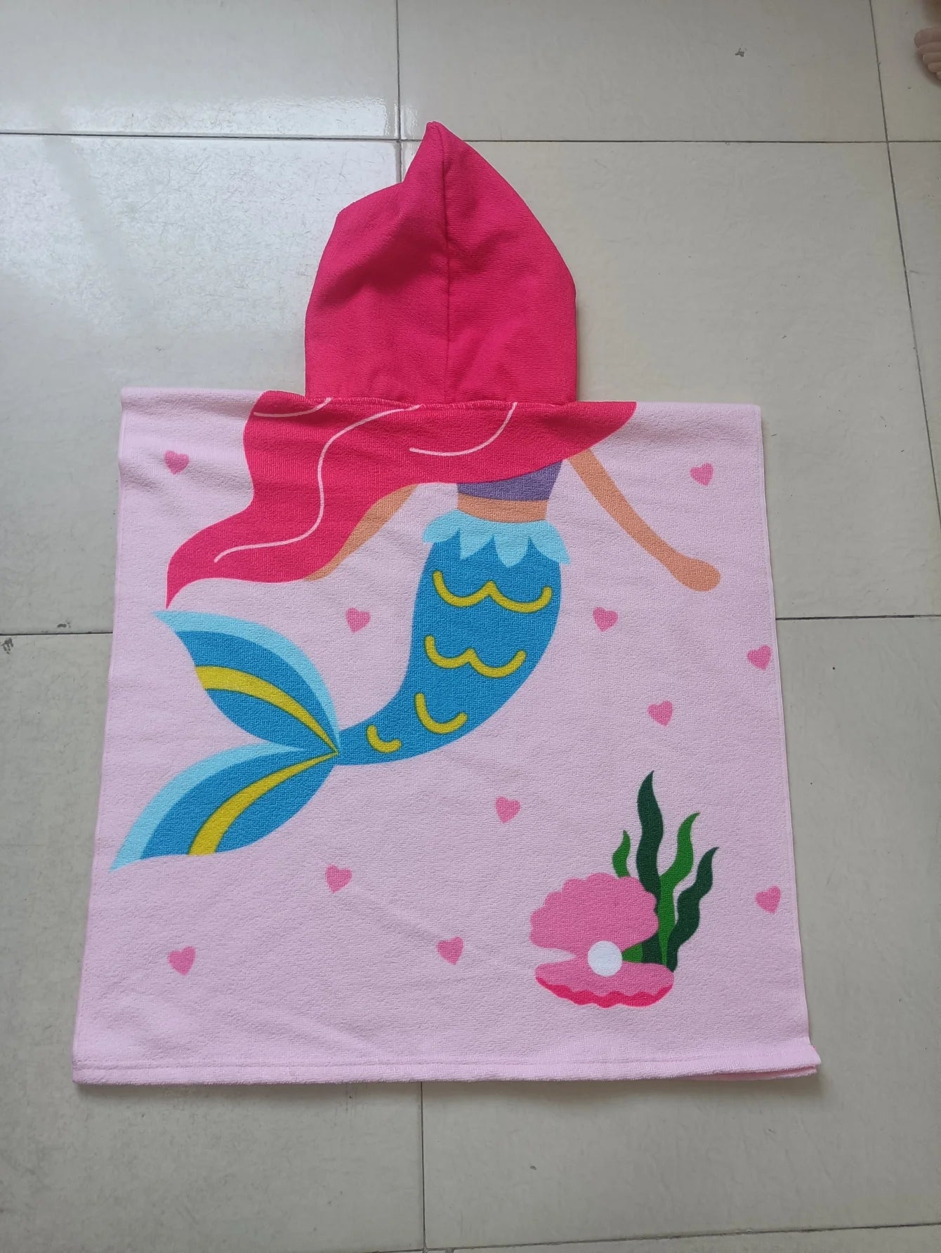 Serviette de plage ado fille en motif tropical