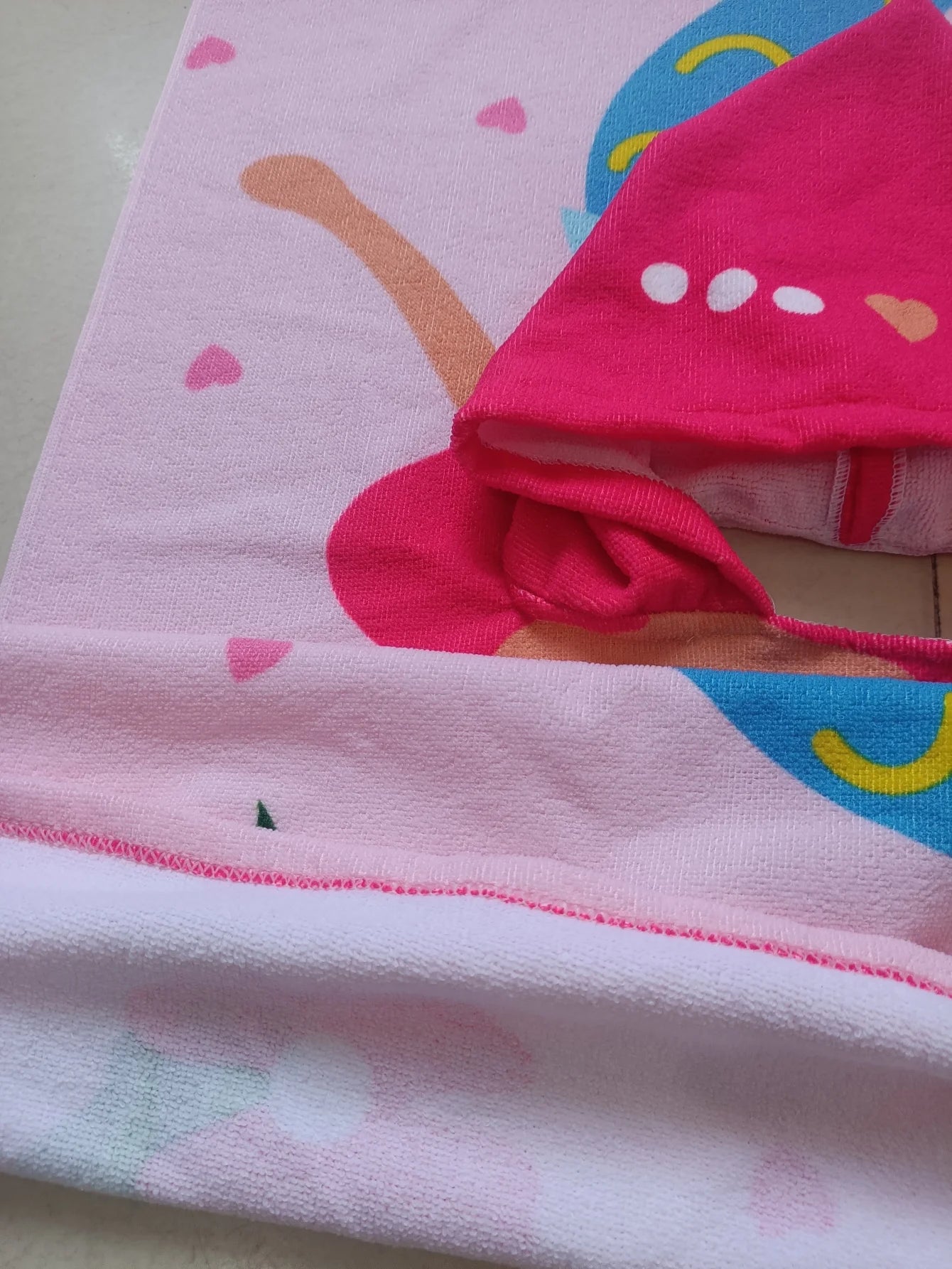 Serviette douce à rayures pour fille adolescente