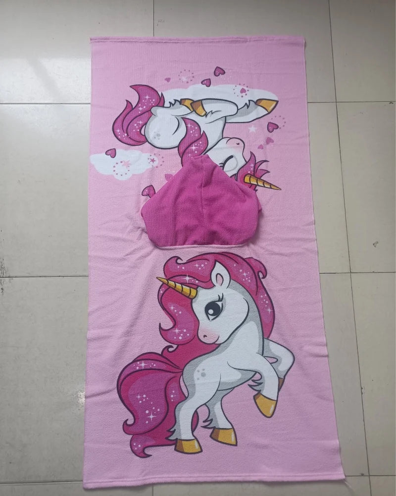 Serviette de plage fille en coton doux