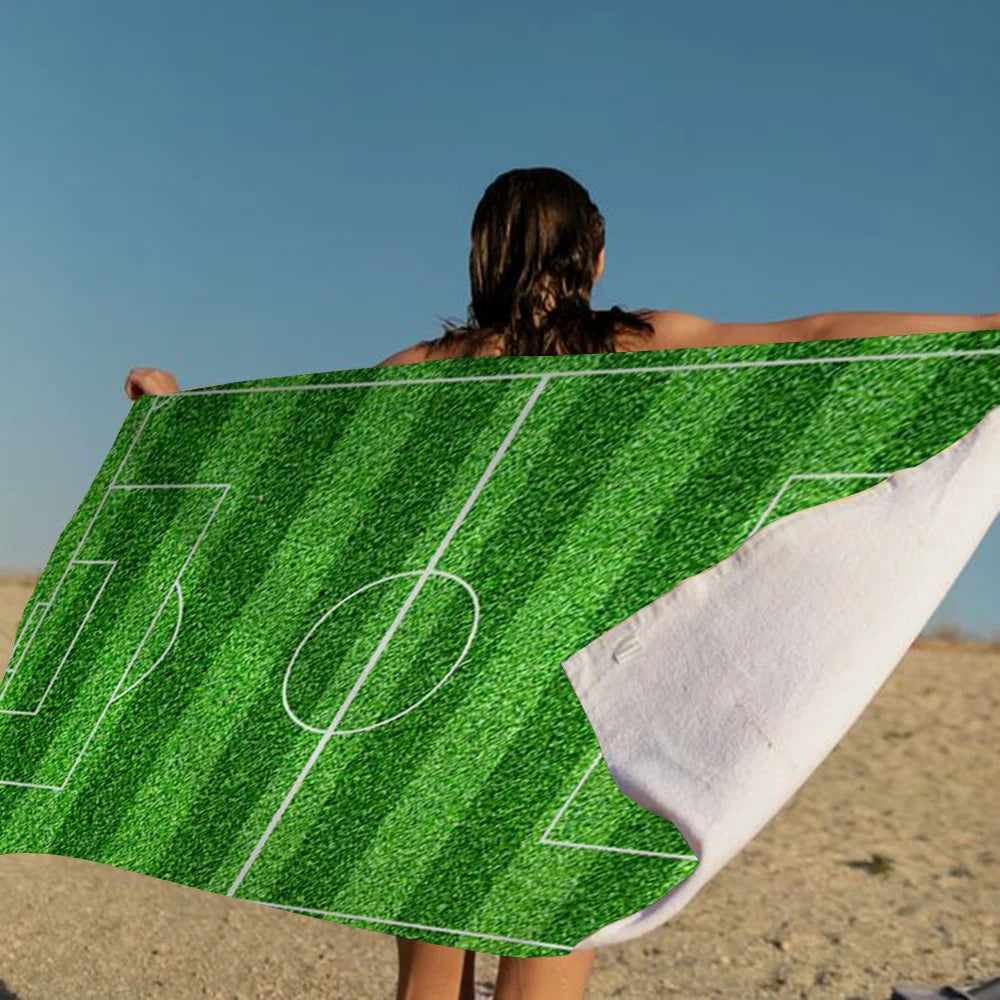 Serviette de plage pour supporter de football