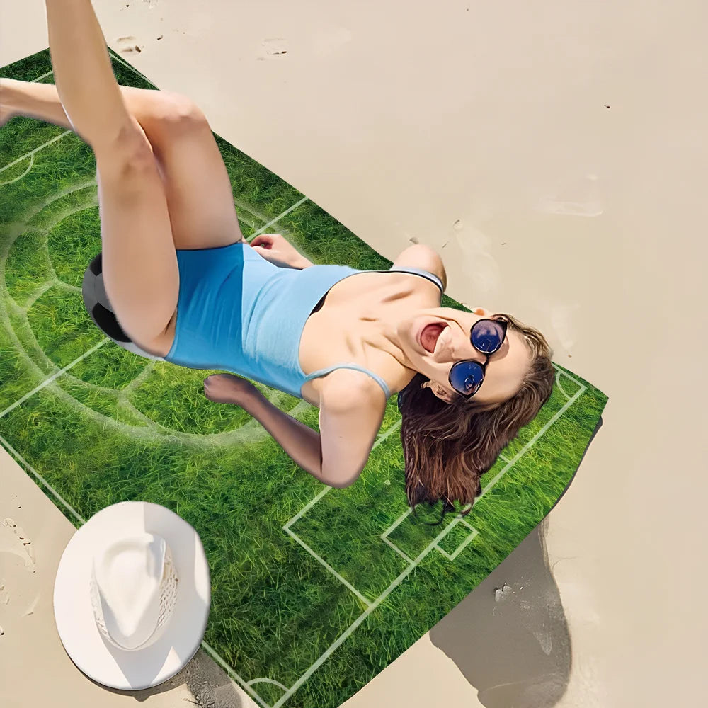 Serviette de plage thème football