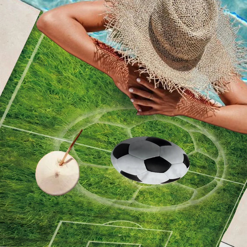 Serviette de plage pour fans de football