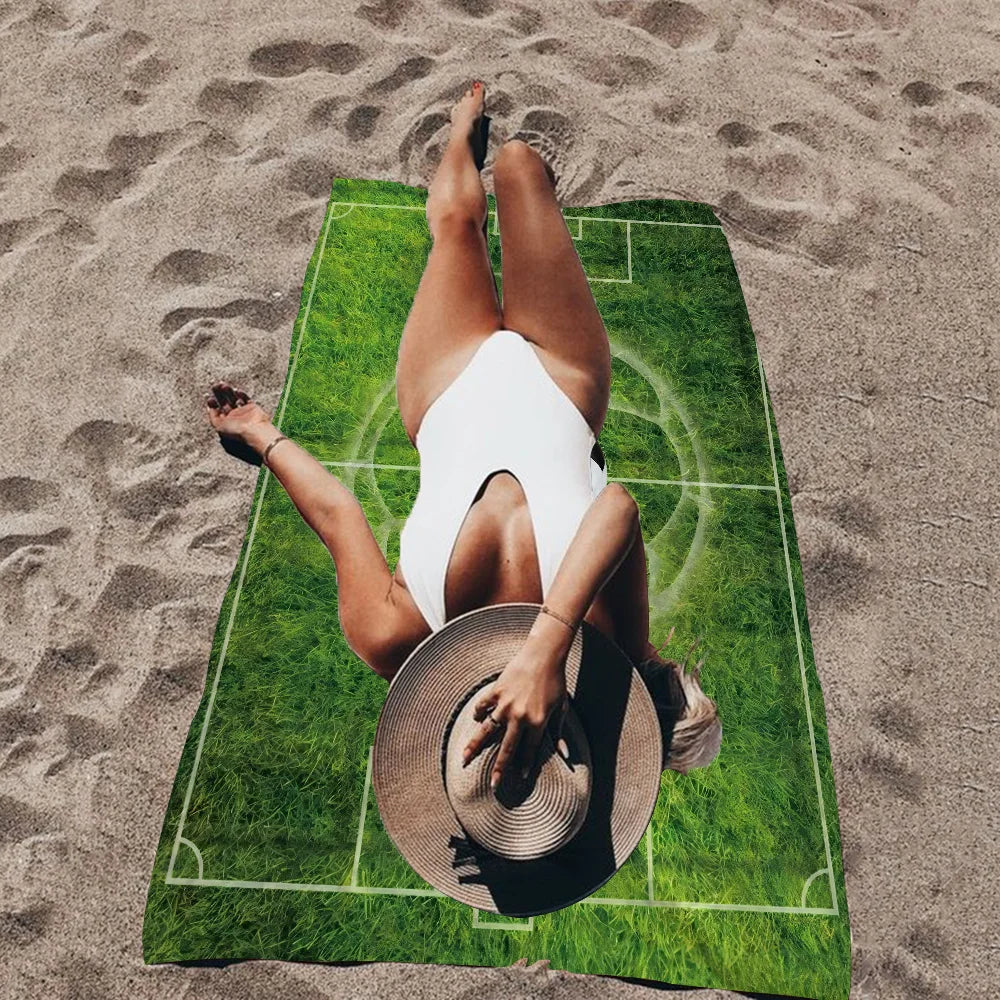 Serviette de plage avec design football