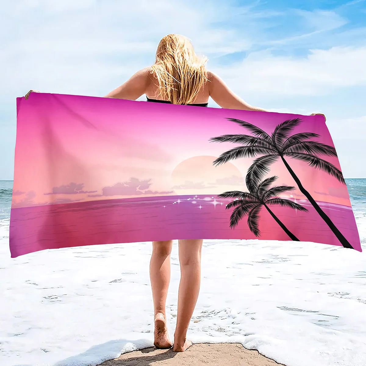 Serviette de plage à motifs ananas