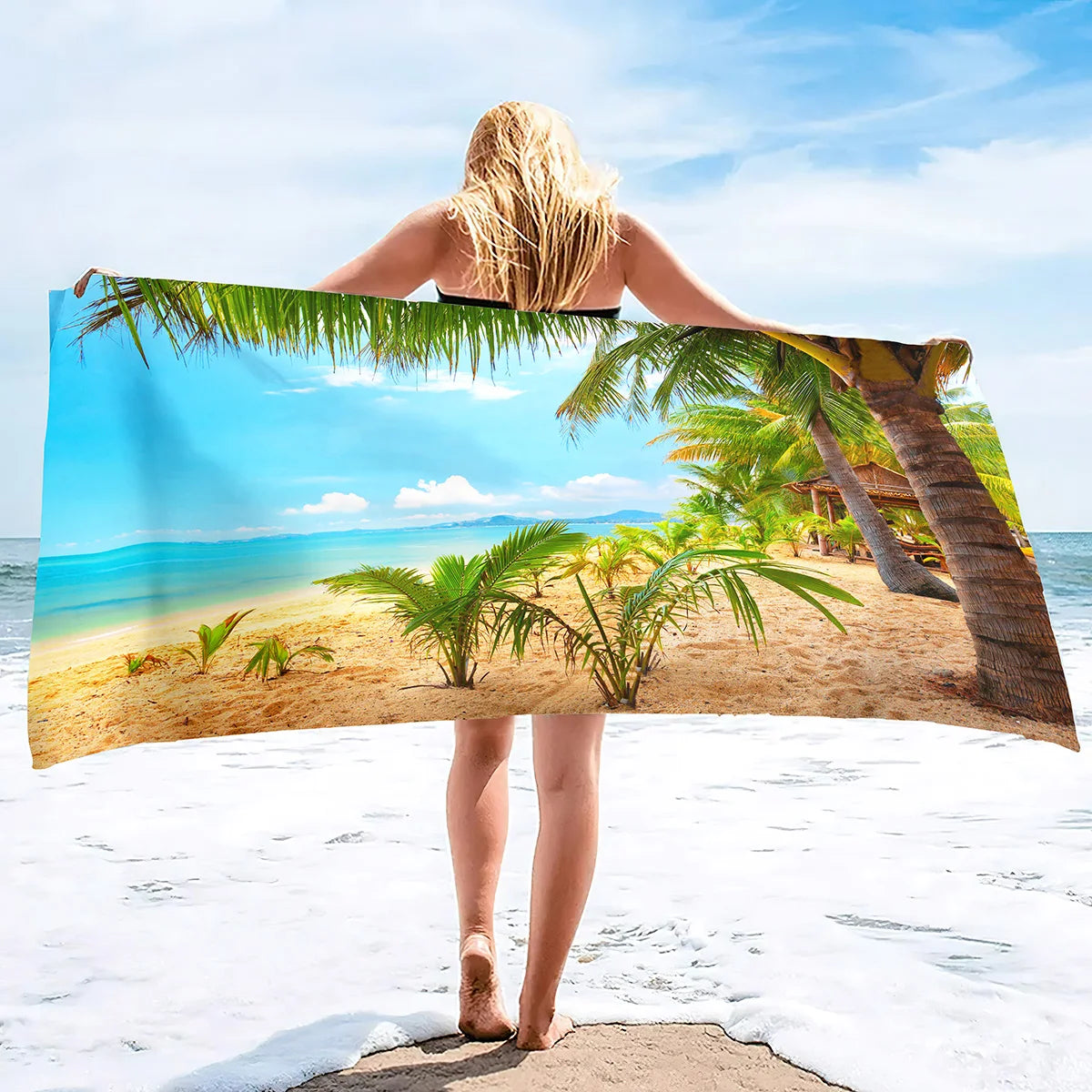 Style ethnique pour serviette de plage