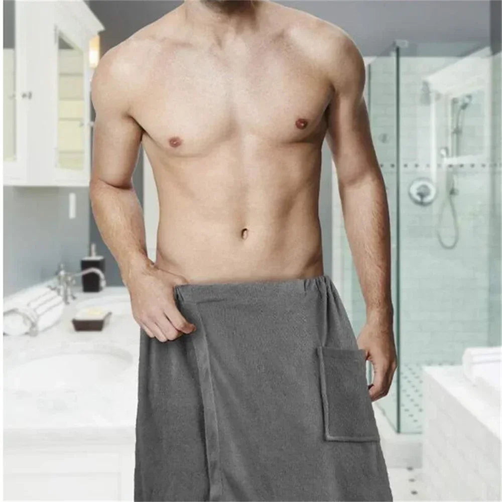 Élégante serviette de plage pour homme