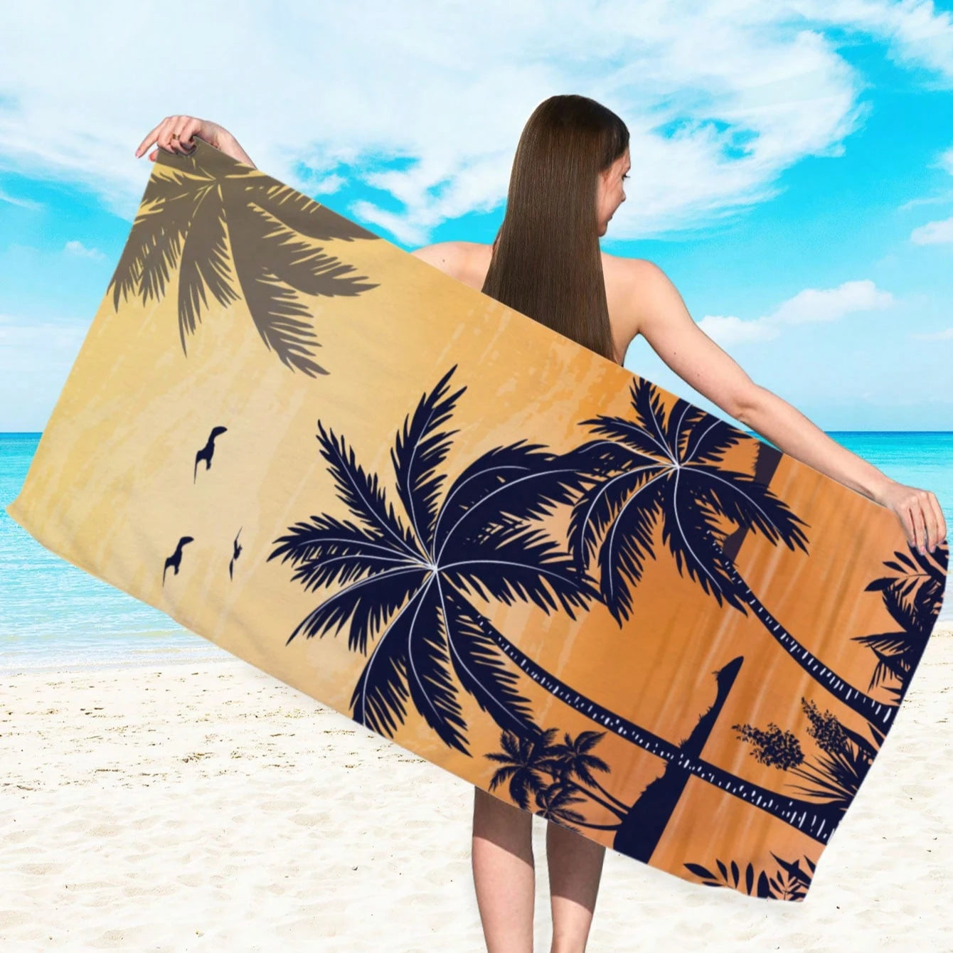 Serviette de plage design léopard tendance
