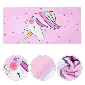 Serviette licorne douce et absorbante pour la plage