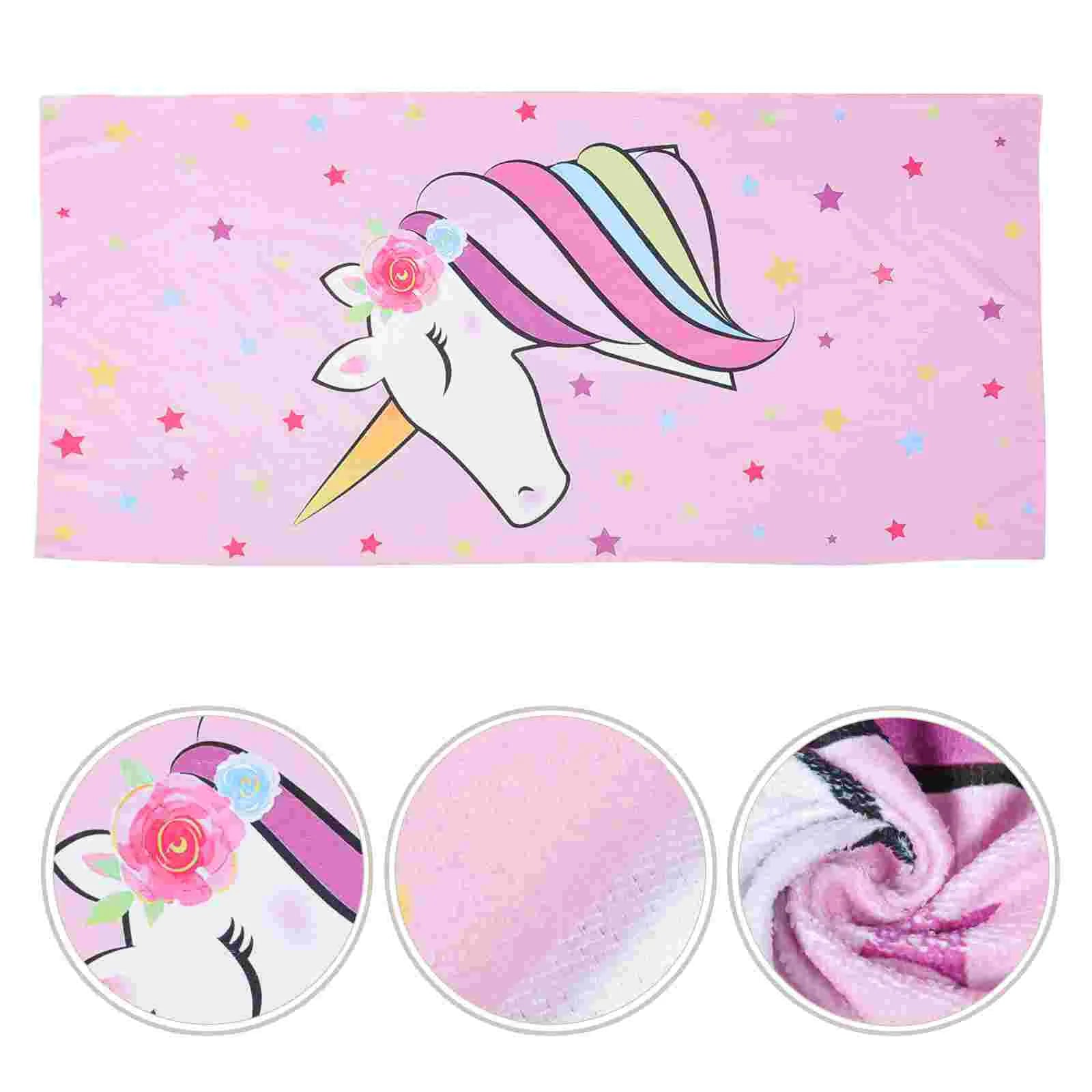 Serviette licorne douce et absorbante pour la plage