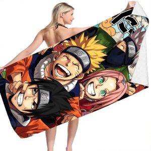 Serviette de plage Naruto thème manga