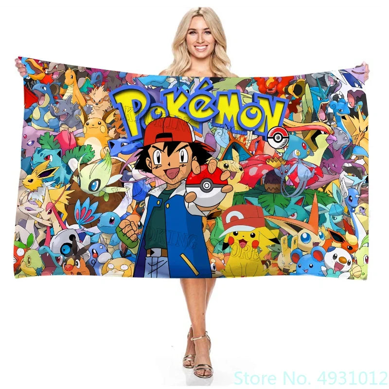 Serviette de plage pour collectionneurs Pokémon