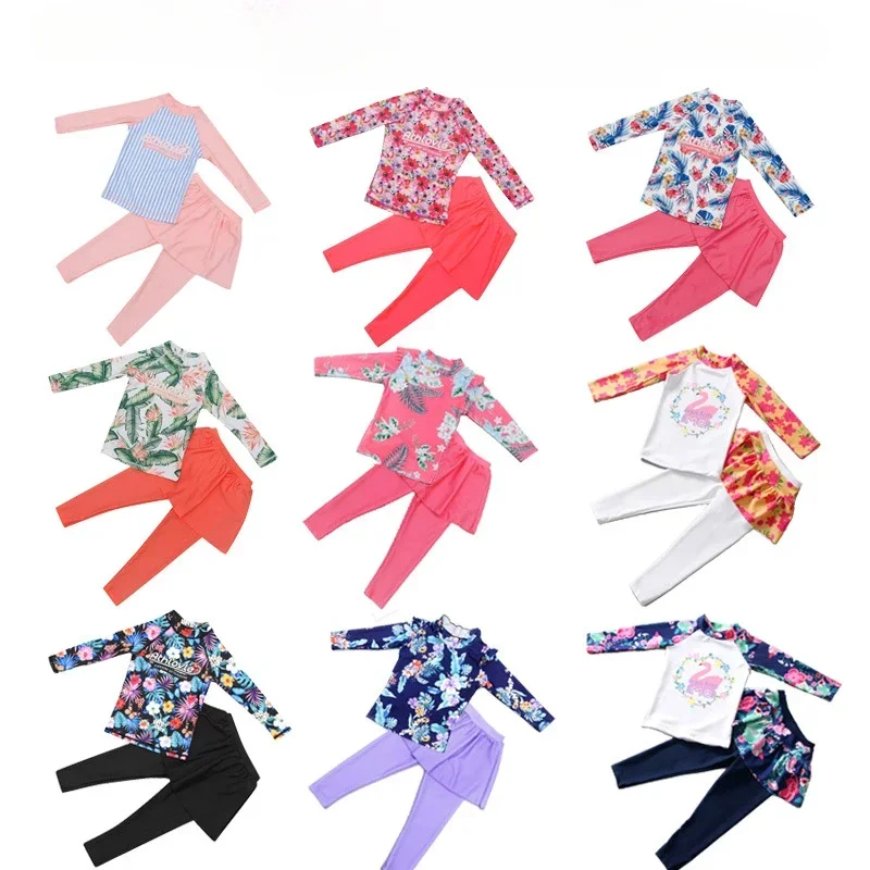 Maillot de Bain Fille 2 pièces Longues UV – Image 2