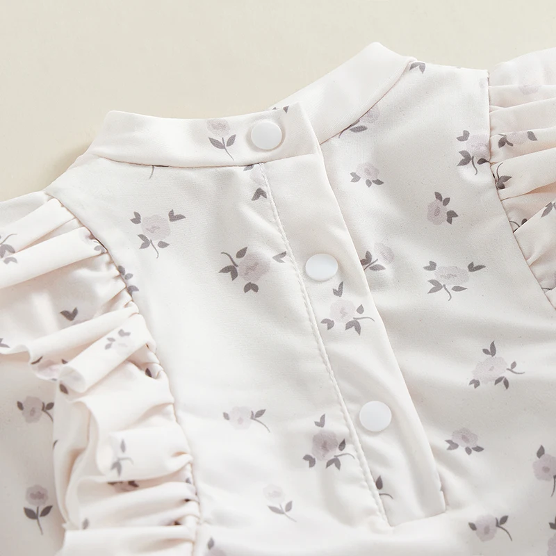 Maillot de Bain Bébé Fille Anti-UV Jardin Fleuri – Image 7