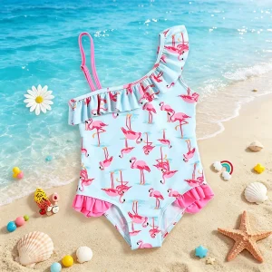 Maillot de Bain Fille Bouquet Tropical