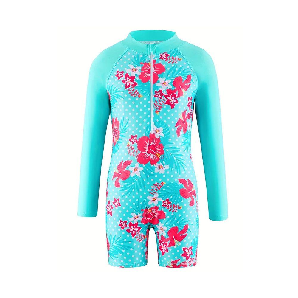 Maillot de Bain Fille Anti-UV Corail – Image 8