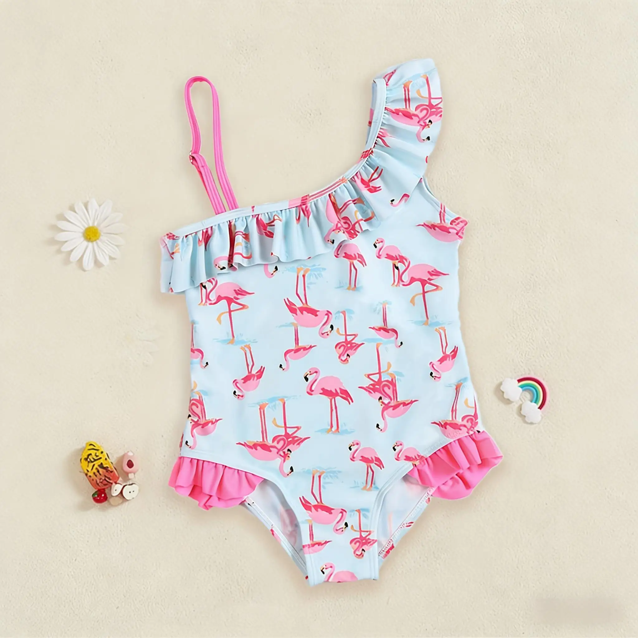 Maillot de Bain Fille Bouquet Tropical – Image 7