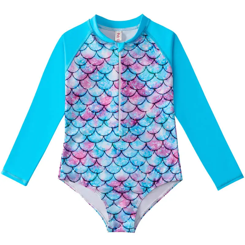 Maillot de Bain Fille Sirène Manches Longues – Image 10