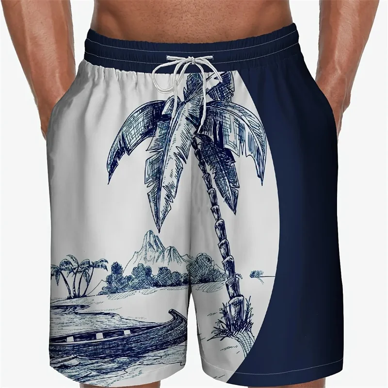 Détail du tissu du short de bain Pacific Wave