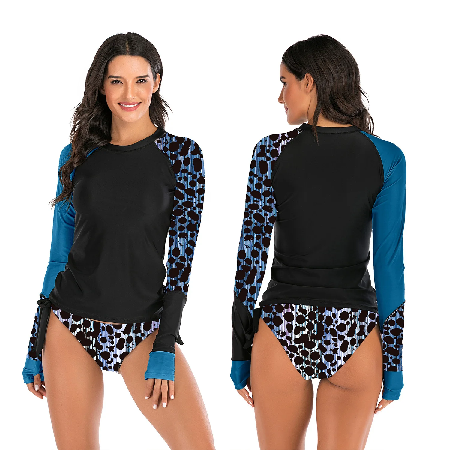 Maillot de Bain Femme 2 pièces UV Palmier – Image 2