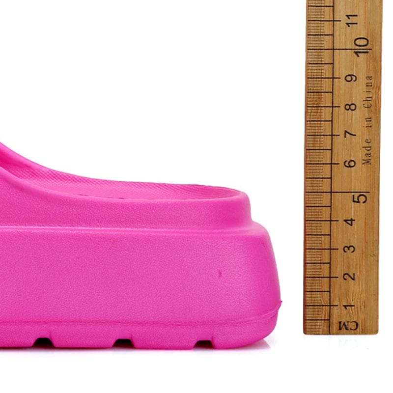 Sandales confortables plage talons compensés Coral