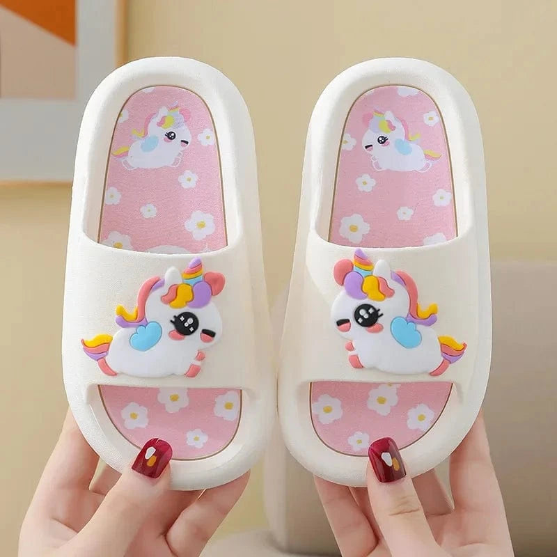 Chaussures estivales enfant licorne colorée