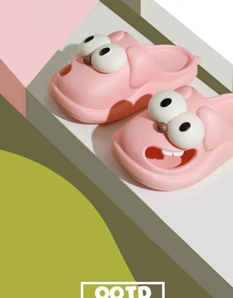 Sandales de plage tendance avec design pop