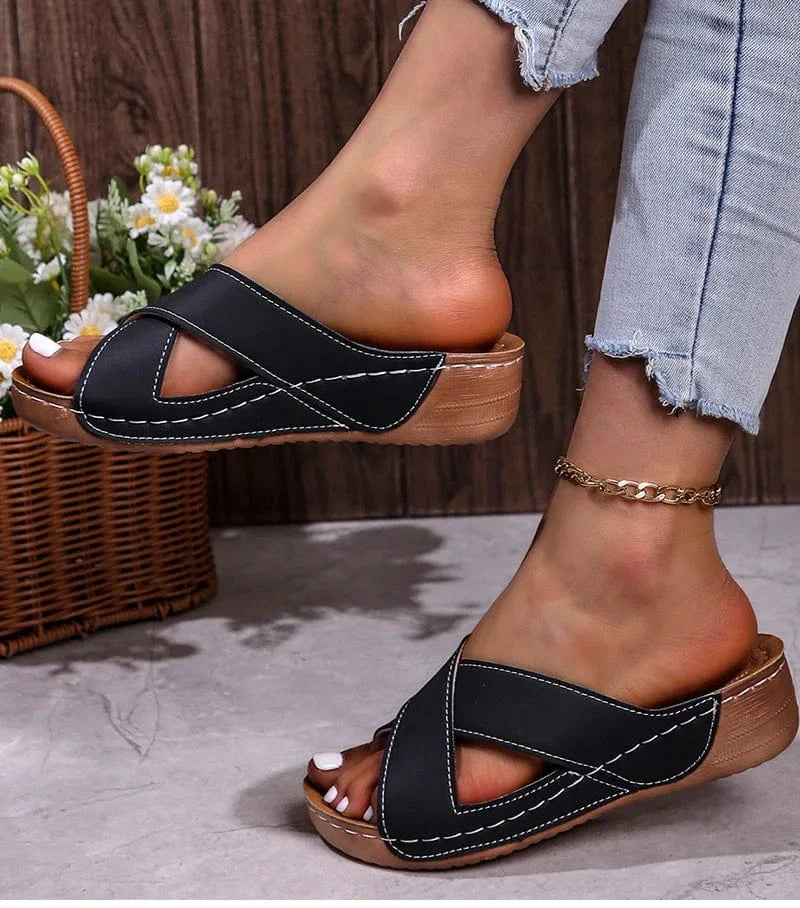 Toucher agréable sandales PU femme
