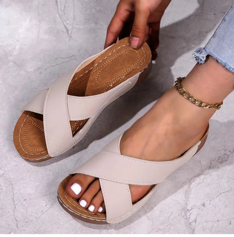 Style estival sandales femme PU